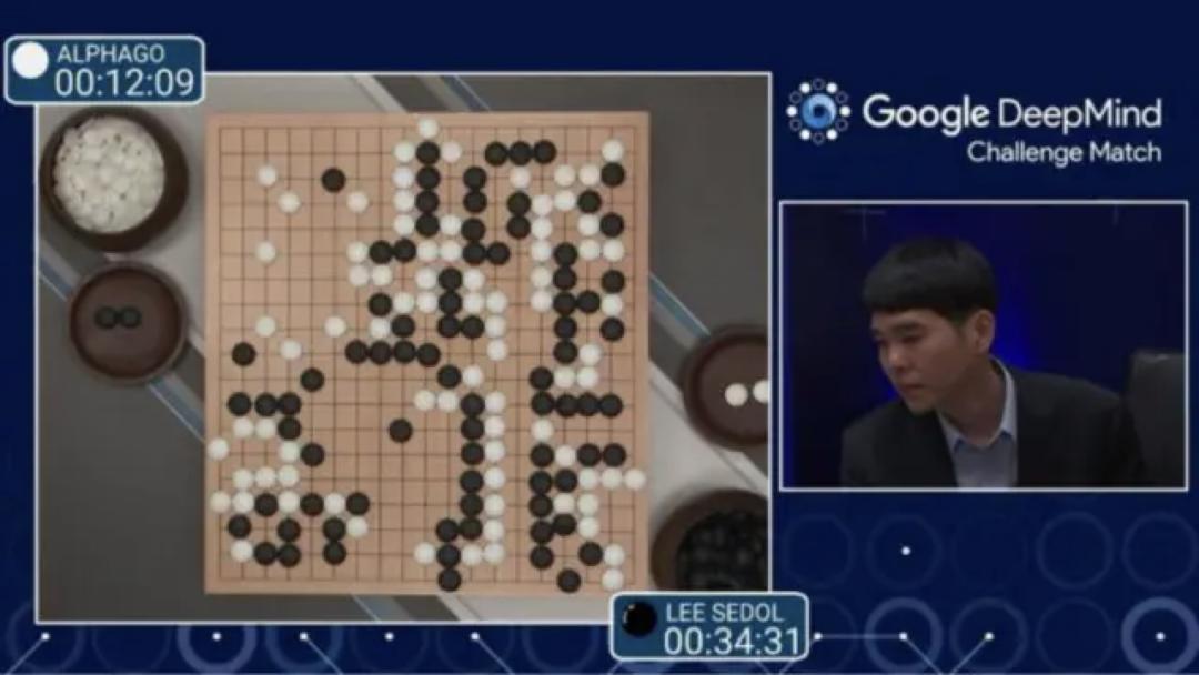 AlphaGo与李世石直播画面截图